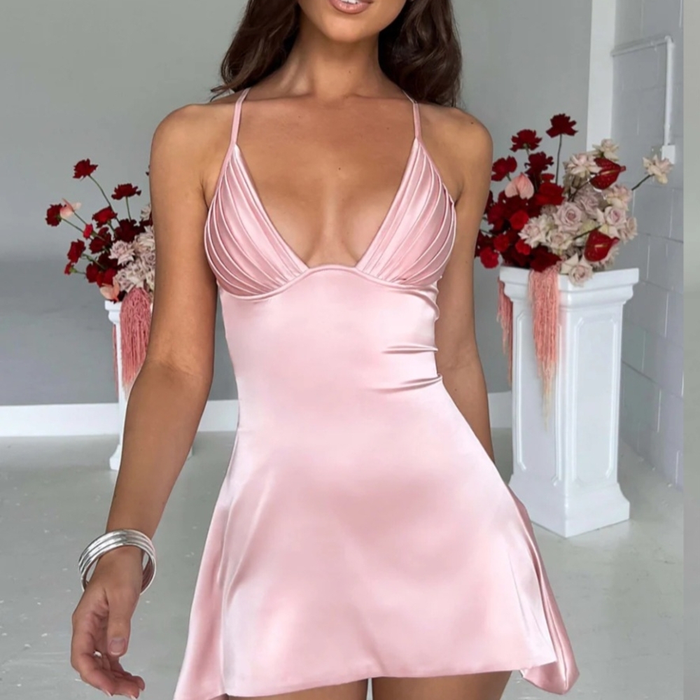 Elegant Pink Babyboo Clarice Dress